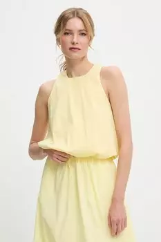 Хлопковая блузка Answear.Lab, желтый