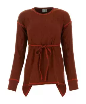 Хлопковая блузка Baserange, красный