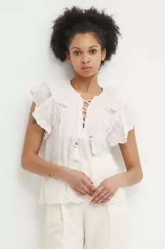 Хлопковая блузка DOROTEA Pepe Jeans, розовый