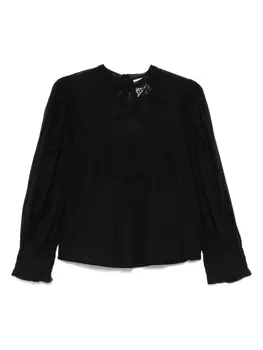 Хлопковая блузка FARM Rio, черный