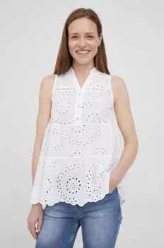 Хлопковая блузка Frieda & Freddies, белый