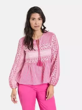 Хлопковая блузка Gerry Weber, белый