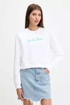 Хлопковая блузка Guess Jeans, белый