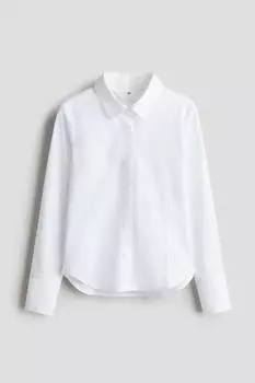 Хлопковая блузка H&M, белый