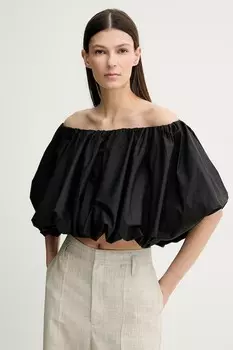 Хлопковая блузка Hamilton Herskind, черный