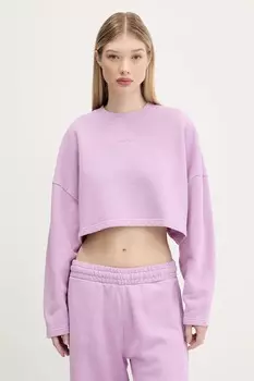 Хлопковая блузка Hugo Blue, фиолетовый