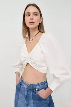 Хлопковая блузка Levi's, белый