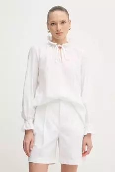 Хлопковая блузка Marc Aurel, белый