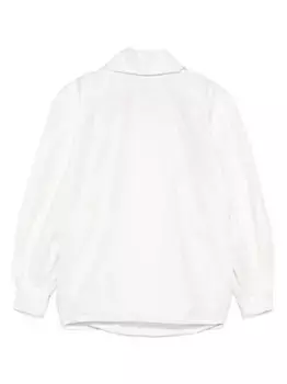 Хлопковая блузка Marni, белый