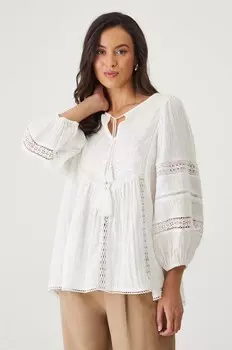 Хлопковая блузка Medicine, белый