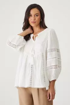 Хлопковая блузка Medicine, белый