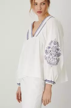 Хлопковая блузка Medicine, белый