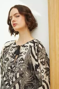 Хлопковая блузка Medicine, черный