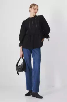 Хлопковая блузка Medicine, черный