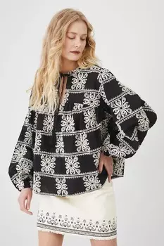 Хлопковая блузка Medicine, черный