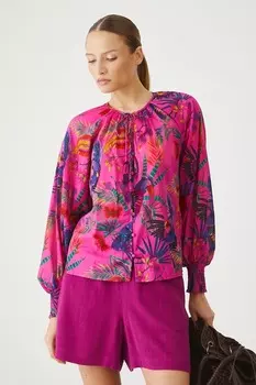Хлопковая блузка Medicine, розовый