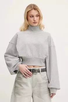 Хлопковая блузка Miss Sixty, серый