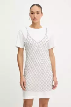 Хлопковая блузка Pinko, белый