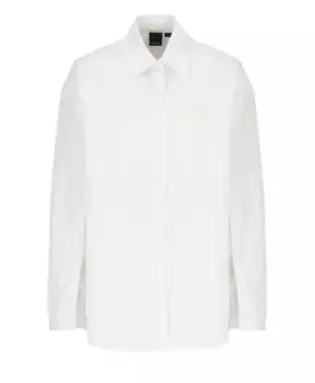 Хлопковая блузка с воротником Pinko, белый