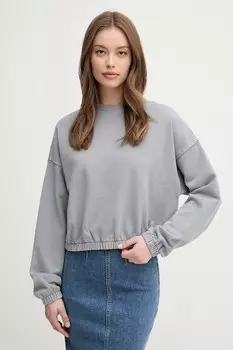 Хлопковая блузка United Colors Of Benetton, серый