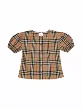Хлопковая блузка Vintage Check Burberry, мультиколор