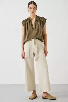 Хлопковая блузка Viola без рукавов Hush, зеленый