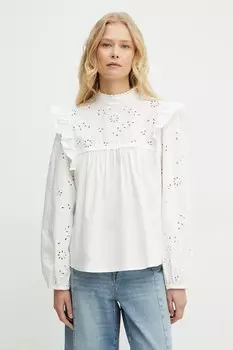 Хлопковая блузка Weekend Max Mara, белый