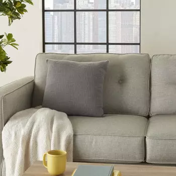 Хлопковая декоративная подушка Mina Victory Life Styles, серый