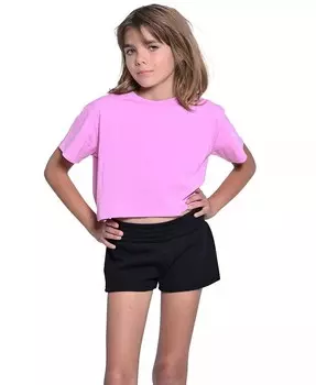 Хлопковая детская футболка с короткими рукавами для больших девочек With Jules, розовый