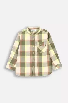 Хлопковая детская рубашка Coccodrillo, зеленый