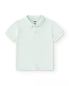 Хлопковая детская рубашка-поло с короткими рукавами Charanga, зеленый