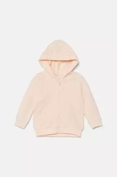 Хлопковая детская толстовка United Colors of Benetton, оранжевый