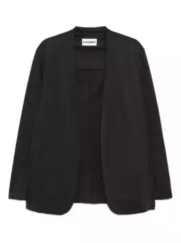 Хлопковая двусторонняя куртка без воротника Attachment, серый