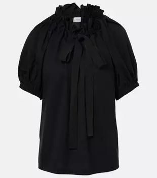 Хлопковая джерсейная майка Patou, черный