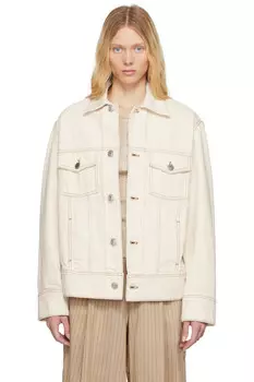 Хлопковая джинсовая куртка 'Ami Paris' в стиле trucker Ami Paris, белый