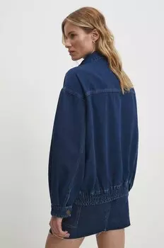 Хлопковая джинсовая куртка Answear Lab, синий