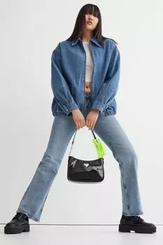 Хлопковая джинсовая куртка H&amp;M, синий деним