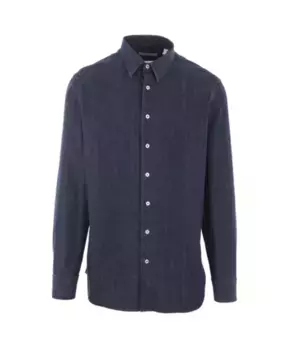 Хлопковая джинсовая рубашка Lardini, синий