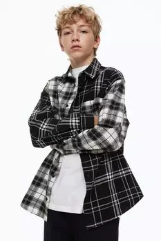 Хлопковая фланелевая рубашка H&amp;M