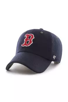 Хлопковая фуражка 47 бренда MLB Boston Red Sox 47 Brand, темно-синий