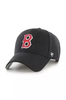 Хлопковая фуражка 47 бренда MLB Boston Red Sox 47 Brand, черный