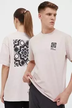 Хлопковая футболка 10 Jack Wolfskin, розовый