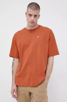 Хлопковая футболка 216548 Champion, оранжевый
