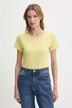 Хлопковая футболка 2 шт Calvin Klein Jeans, белый