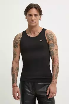 Хлопковая футболка 2 шт Tommy Jeans, черный