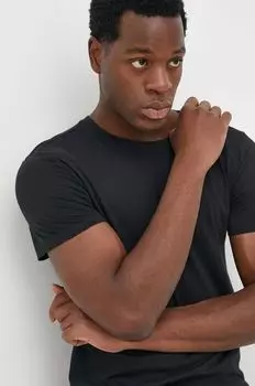 Хлопковая футболка , 3 шт. Polo Ralph Lauren, черный