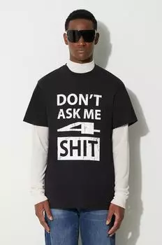 Хлопковая футболка 424, черный