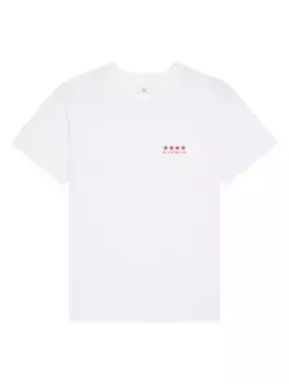 Хлопковая футболка 4G Givenchy, белый