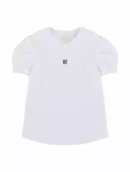 Хлопковая футболка 4G Givenchy, белый