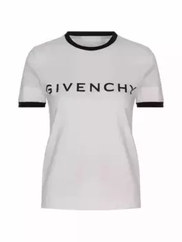Хлопковая футболка 4G Givenchy, белый